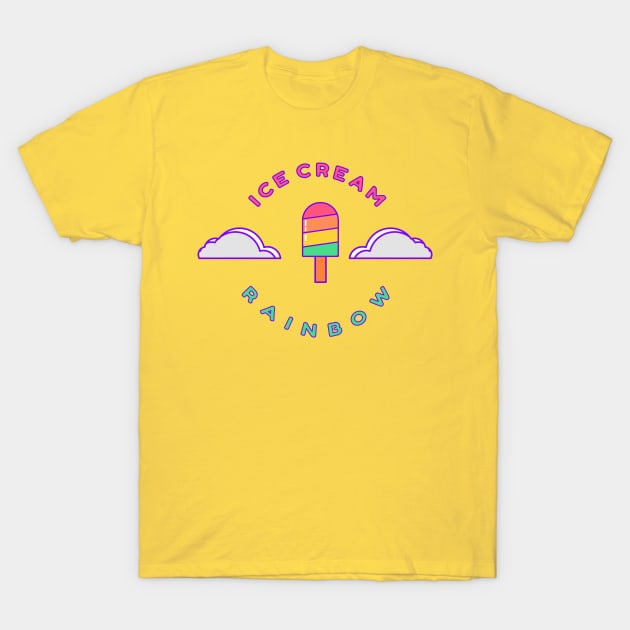 rainbow ice cream kids gift T-Shirt by AlfinStudio